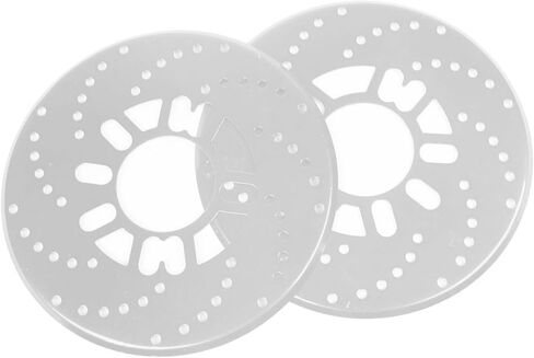 2 Pcs Aluminum Alloy Disc Brake Rotor Cover Silver Tone for Truck Car Vehicle Item Replacement in Saudi Arabia