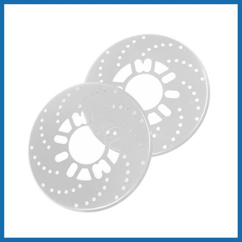 2 Pcs Aluminum Alloy Disc Brake Rotor Cover Silver Tone for Truck Car Vehicle Item Replacement in Saudi Arabia