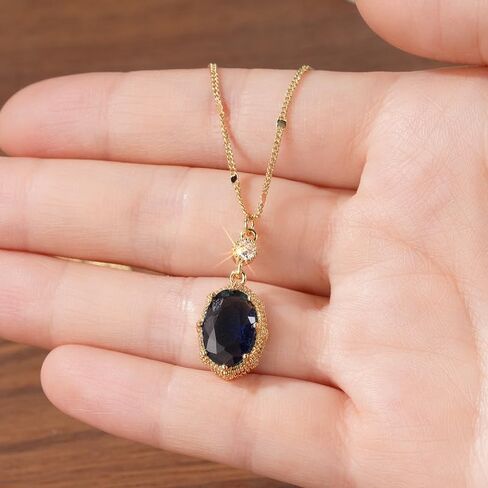 Exquisite Oval CZ Pendant Necklace for Women Charms Jewelry in Saudi Arabia