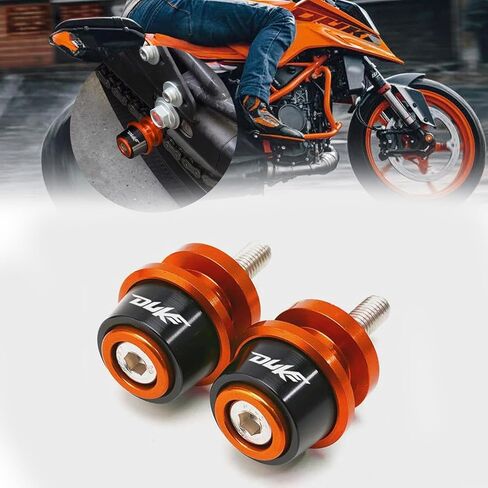 For DUKE390 duke390 250 790 890 2018-2024 CNC Aluminum Alloy 10MM Swingarm Spools Slider Stand Screw duke390 250 790 890 Accessories (One pair in orange) in Saudi Arabia