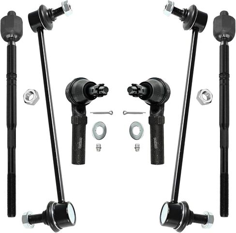 Detroit Axle - 6pc Front Suspension Kit for 2010 2011 2012 2013 2014 2015 2016 Cadillac SRX, 2 Sway Bar Links 4 Inner Outer Tie Rod Ends Replacement in Saudi Arabia