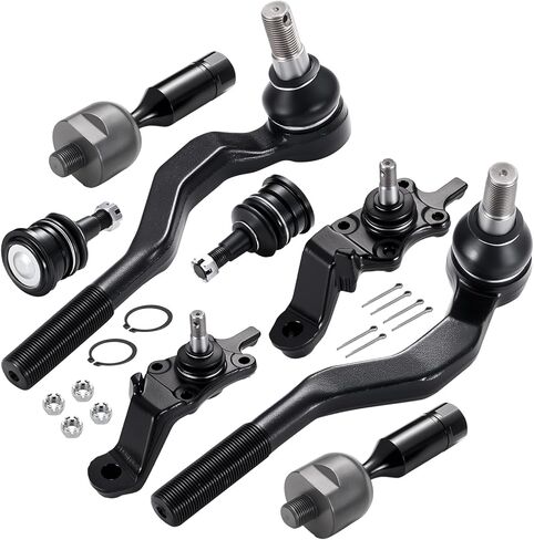 8-PC Steering Suspension Kits Compatible with Toyota Tacoma 1995-2004,4xBall Joint K90259 K90258 K90255,2xInner tie rod EV433,2xOuter tie rod ES3545 ES3546 in Saudi Arabia