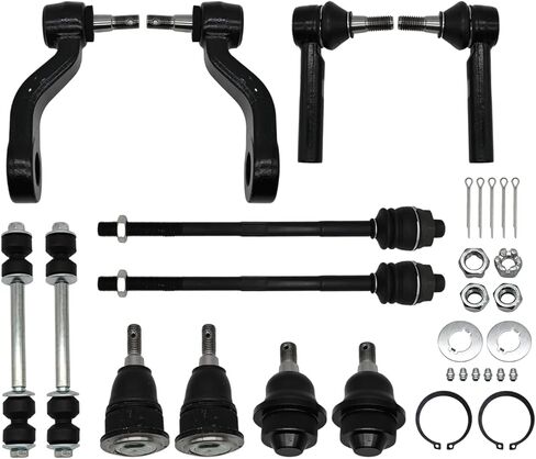 12PCS Front Ball Joints Tie Rods Idler Arm Pitman Arm Stabilizer Bar Link Kit Compatible with Avalanche 2500 Silverado Sierra 1500 2500 3500 01-10 ES3609 ES3488 K80631 K6696 K6693 K6535 in Saudi Arabia