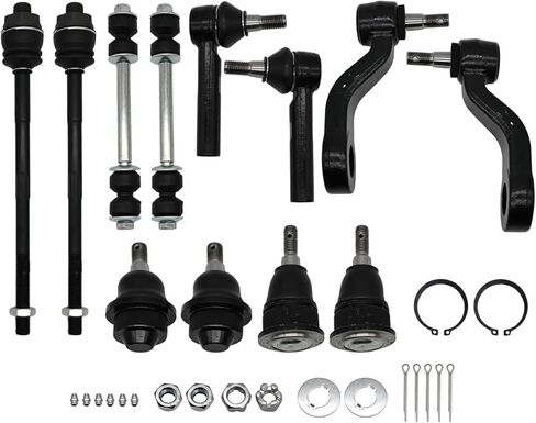 12PCS Front Ball Joints Tie Rods Idler Arm Pitman Arm Stabilizer Bar Link Kit Compatible with Avalanche 2500 Silverado Sierra 1500 2500 3500 01-10 ES3609 ES3488 K80631 K6696 K6693 K6535 in Saudi Arabia