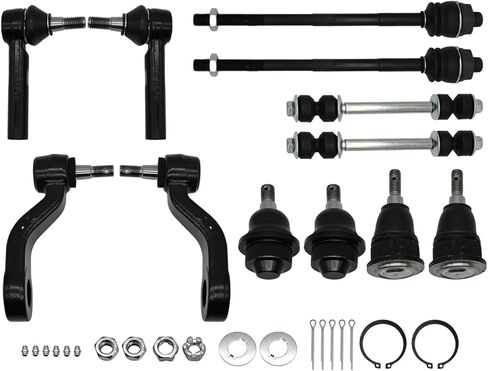 12PCS Front Ball Joints Tie Rods Idler Arm Pitman Arm Stabilizer Bar Link Kit Compatible with Avalanche 2500 Silverado Sierra 1500 2500 3500 01-10 ES3609 ES3488 K80631 K6696 K6693 K6535 in Saudi Arabia