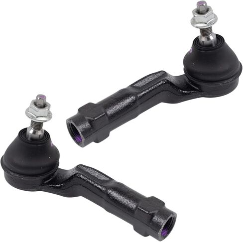 TRQ Front Outer Tie Rod Set Driver & Passenger Side Compatible with 2016-2024 Hyundai Elantra 2018-2020 Elantra GT 2018-2023 Kona 2020-2024 Venue 2019-2023 Kia Forte 2021-2024 Seltos Soul in Saudi Arabia