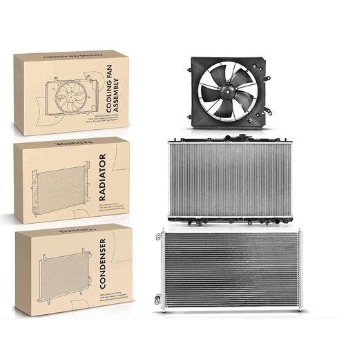 Replacement Parts for Radiator&AC Condenser&Cooling Fan Kit for Acura CL 2001-2003 TL 2002-2003 Mod-A58PP-108399 in Saudi Arabia