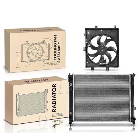 Replacement Parts for Radiator&Cooling Fan Assembly Kit for Nissan Versa 12-19 Versa Note 14-19 1.6L Mod-A58PP-104424 in Saudi Arabia