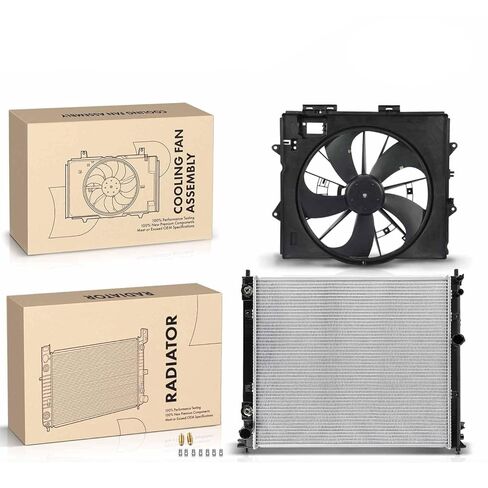 Replacement Parts for Radiator&Cooling Fan Assembly Kit for Cadillac CTS 2009-2013 V6 3.0L 3.6L Auto Mod-A58PP-107862 in Saudi Arabia