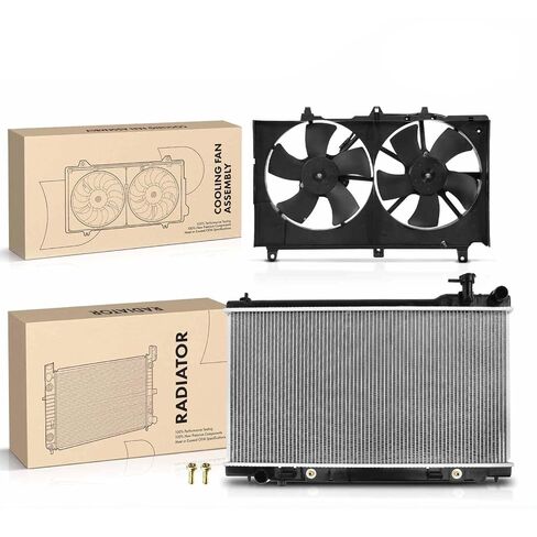 Replacement Parts for New Radiator&Cooling Fan Assembly Kit for Infiniti G35 2005 2006 2007 V6 3.5L Mod-A58PP-108326 in Saudi Arabia