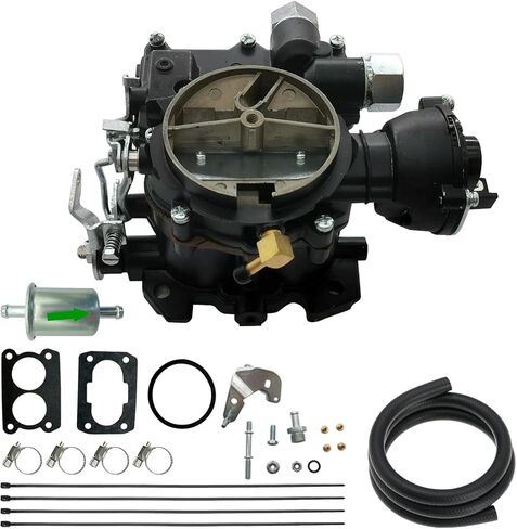 3310-864940A01 Marine Carburetor Replacement for Mercruiser 2 Barrel Carb 2.5 3.0 4CYL Engine with Electric Choke Black in Saudi Arabia