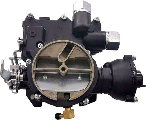 3310-864940A01 Marine Carburetor Replacement for Mercruiser 2 Barrel Carb 2.5 3.0 4CYL Engine with Electric Choke Black in Saudi Arabia
