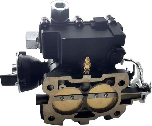 3310-864940A01 Marine Carburetor Replacement for Mercruiser 2 Barrel Carb 2.5 3.0 4CYL Engine with Electric Choke Black in Saudi Arabia