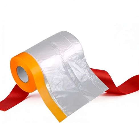 طبقة لاصقة لإخفاء الطلاء البلاستيكي، لوحة لاصقة مسبقًا، ورق لاصق للسيارات، غطاء طلاء أثاث السيارة البلاستيكي (الحجم - لفة 13 × 65 قدم، السُمك -0.23 مل) in Kuwait