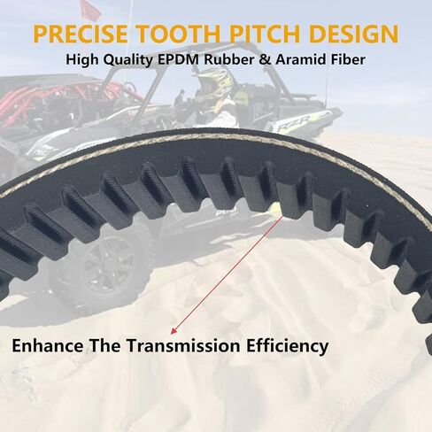 Drive Belt Transmission Belt Fit for Polaris Outlaw 50 2008-2018/90 2007-2014/2016/110 2016-2018,Predator 50 2007,Sportsman 90 2007-2014/2016,Aramid Fiber Belt Replaces 2310018S-000/0453455 in Saudi Arabia