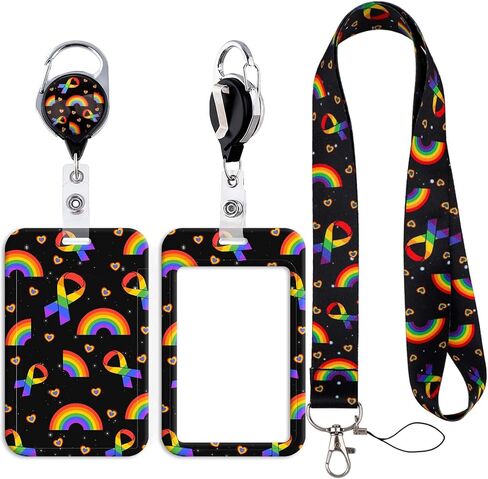 Green ID Badge Lanyard for St. Patrick's Day with Retractable Badge Reel Clip for Ireland Men Women Parade Event in Saudi Arabia