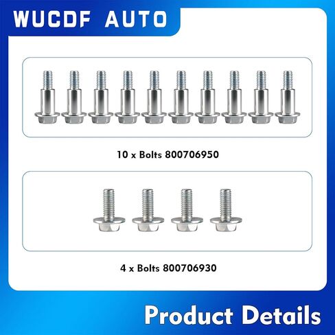 800706950 14Pcs Timing Belt Cover Bolts Kit for Impreza Forester Outback WRX STI for Subaru 1990-2018 Legacy SVX for 2004-2018 Subaru WRX STI Replaces#800706930 926-386 in Kuwait