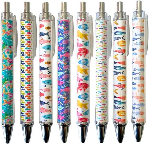 YJ PREMIUMS 8PC Teacher Pen | Cool Best Cute Fun Funny Pencil Teachers Pens for Teaching Marking Substitute Principal School Preschool Appreciation Pack Gifts Accessories Needs Gift in Bulk in Saudi Arabia