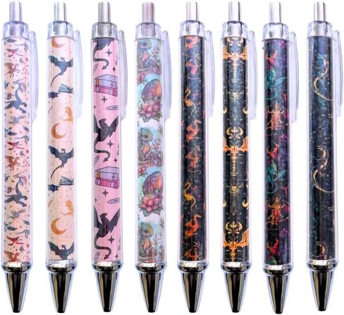 YJ PREMIUMS 8PC Teacher Pen | Cool Best Cute Fun Funny Pencil Teachers Pens for Teaching Marking Substitute Principal School Preschool Appreciation Pack Gifts Accessories Needs Gift in Bulk in Saudi Arabia