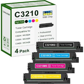C3210K0, C3210C0, C3210M0, C3210Y0 High-Yield Toner Cartridge (4-Color, Black, Cyan, Magenta, Yellow) Replacement for Lexmark C3224, C3326, C3426, MC3224, MC3326, MC3426 Printer in Kuwait
