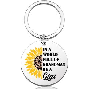 Gigi Gifts for Grandma, Be a Gigi Sunflower Keychain Gifts for Grandmother Grandma Christmas Birthday Mothers Day in Kuwait