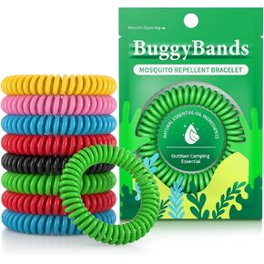 18 Pack Mosquito Repellent Bracelets for Adults & Kids, DEET-Free Waterproof Bands, Individually Wrapped Repellent Wristbands in Kuwait