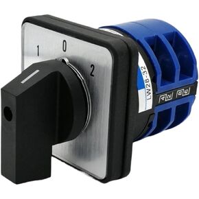 Electric 2/3/4 Position 8 Terminals Rotary Cam Changeover Switch 500V 32A LW28-32 Knob(1234) in Kuwait