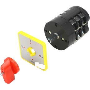 1PCS LW5D-16/YH3.3 Three-Phase 16A 3 Pole Voltmeter Conversion Rotary 0-UAB-UBC-UCA 4 Positions Changeover Cam Switch in Kuwait