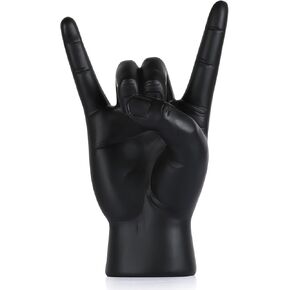 7.7" Gold Resin Rock On Hand Gesture Statue – Symbolic Rock Culture Music Lovers’ Decorative Tabletop Sculpture for Bookshelf, Desk, Mantel, Home, Office, Modern and Roll Decor in Kuwait