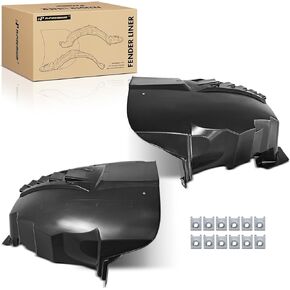 مجموعة درع سبلاش للبطانة الأمامية من A-Premium مع مشابك - متوافقة مع Ram ProMaster 1500، ProMaster 2500 3500، 2014-2023 - مصنع طازج (PP)، غير مجدد أو معاد تدويره in Kuwait