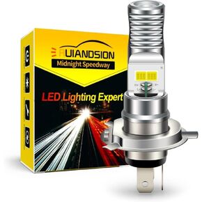 Ruiandsion H4 LED مصباح دراجة نارية الأبيض تيار مستمر/التيار المتناوب 9-85 فولت مرحبا/لو شعاع LED لمبة استبدال للدراجات النارية مصباح سيارة الضباب الخفيف in Kuwait