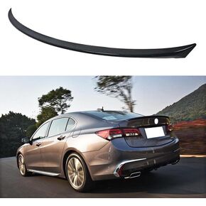 CHIESMA Rear Spoiler Fit for Honda Acura TLX 2015-2023, Carbon Fiber Style ABS Painted Lid Kit Performance Rear Trunk Spoiler Splitter Rear Wing in Kuwait