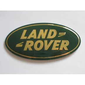 OEM Land Rover Green & Gold Front Grille Emblem Badge in Saudi Arabia