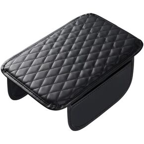 Car Armrest Cover for Toyota Cressida 1977–1992, Center Console Pad, Leather Armrest Box Protector, Waterproof Anti-Scratch Console Lid Cushion,Comfort Interior Accessories,A-Black in Saudi Arabia