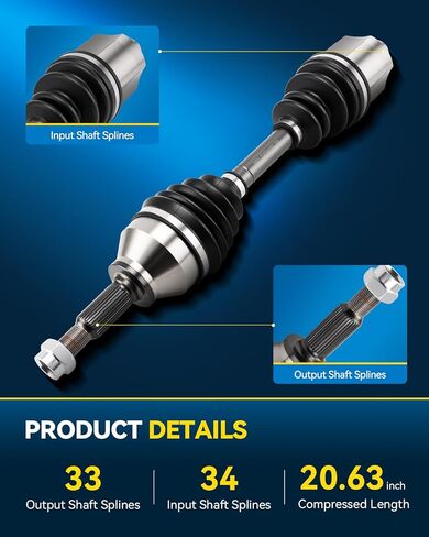 PHILTOP CV Axle Shaft Assembly Compatible with Chevrolet Cobalt 2005-2010 2.2L, Front Complete CV Joint Axle Shaft 2 PCS in Saudi Arabia