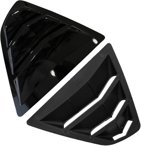 AUCERAMIC 2Pcs Rear Side Window Louvers Fit 2018 2019 2020 2021 2022 2023 2024 for Toyota Camry (Glossy Black) in Saudi Arabia