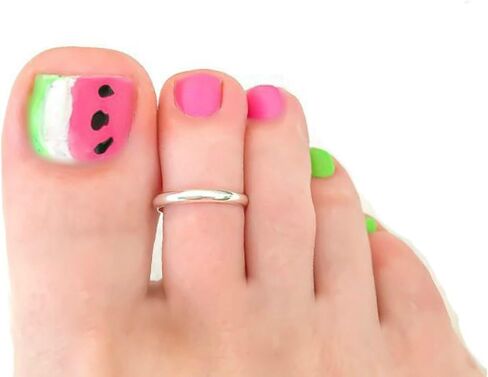 Sterling Silver Toe Ring 925 – 2mm Plain Wedding Band, Minimalist Stacking Ring, Ring Guard for Women, Size 1.5 in Kuwait