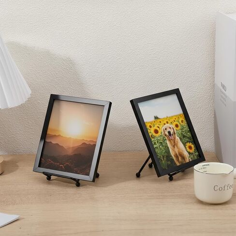 10 Pcs Mini Plate Stand, Black Metal Small Plate Holders for Displaying, 2.6 x 2.6 x 2.2 Inch Decorative Photo Holder, Picture Frame Stand, Easel for Collectibles, Artwork, Mobile Phone in Kuwait