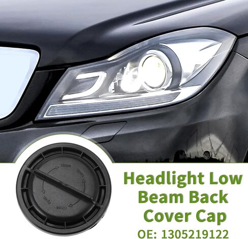 Headlight Dust Cap No.1305219122 Headlight Low Beam Back Cover Cap for Mercedes-Benz W204 Headlight Dust Cover Plastic in Saudi Arabia