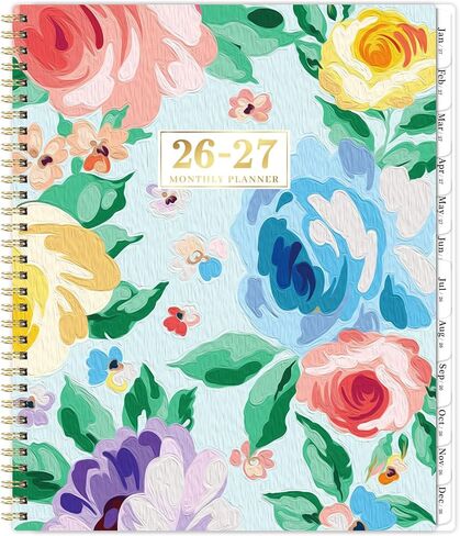Planner 2026-2027 - Monthly Planner 26-27, JUL 2026 to DEC 2027, 9''X11'', 18 Months Planner 2026-2027, Monthly Tabs, Notes Pages, Back Pocket in Kuwait