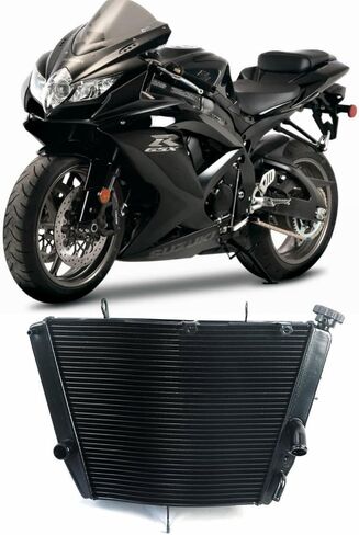 Radiator for 2006-2009 Suzuki GSXR600 GSXR750 GSXR 600 750 K8 K9 Full Aluminum Motorcycle Radiator 750 2007 2008 OEM# 17710-01H00 in Kuwait