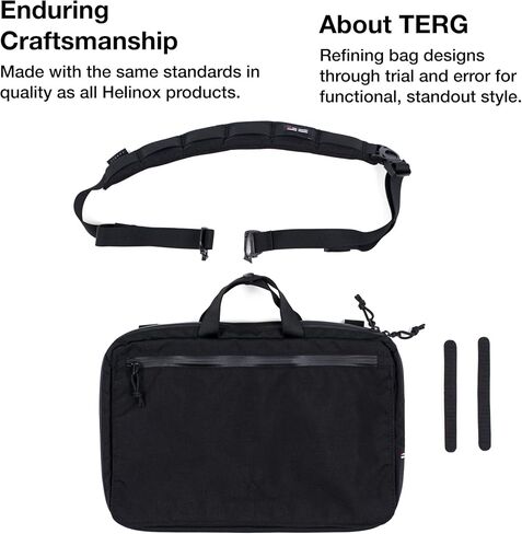 Helinox TERG Laptop Cross 15" Bag, Crossbody 4.4L, 1.14lbs, Multiple Pockets, Smart Carry, For Daily Commutes or Travel in Saudi Arabia