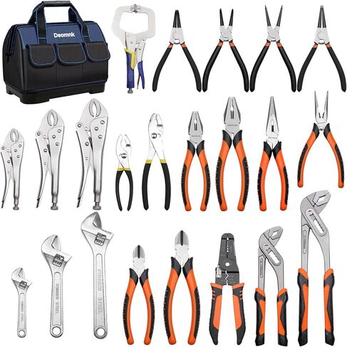 22-Piece Pliers Tool Set with Portable Tool Bag, Full Assortment of Pliers Essential Home Repair & Workshop Kit, Great Gift Idea for DIY Enthusiasts and Homeowners Father's Day in Saudi Arabia