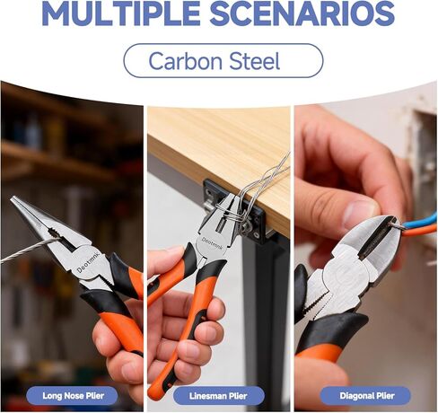 22-Piece Pliers Tool Set with Portable Tool Bag, Full Assortment of Pliers Essential Home Repair & Workshop Kit, Great Gift Idea for DIY Enthusiasts and Homeowners Father's Day in Saudi Arabia