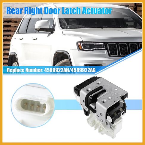 Rear Right Power Door Lock Actuator Assembly Motor for Dodge Durango for Jeep Grand Cherokee No.4589922AH/4589922AF Rear Passenger Side Door Lock Latch Actuator Assy Replacement in Saudi Arabia