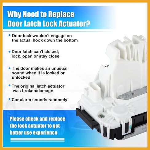 Rear Right Power Door Lock Actuator Assembly Motor for Dodge Durango for Jeep Grand Cherokee No.4589922AH/4589922AF Rear Passenger Side Door Lock Latch Actuator Assy Replacement in Saudi Arabia
