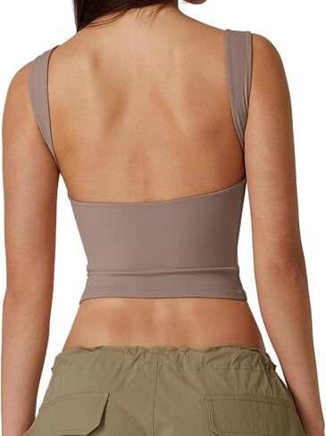 Boat Neck Tank Tops for Women Sleeveless Slim Fit Cropped T Shirts Casual Going Out Y2k Fashion Summer Basic Tops in Saudi Arabia
