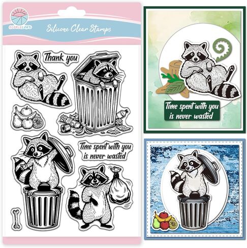 GLOBLELAND Animal Gentleman Clear Stamps Retro Frog Owl Cat Rabbit Silicone Clear Stamp Seals Transparent Stamps for DIY Scrapbooking Cards Making Photo Album Journal in Saudi Arabia