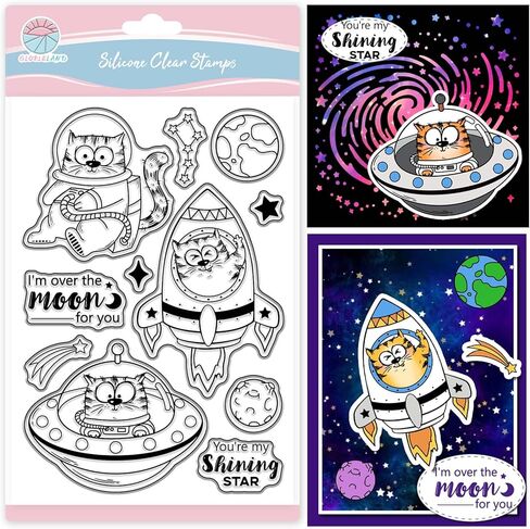 GLOBLELAND Animal Gentleman Clear Stamps Retro Frog Owl Cat Rabbit Silicone Clear Stamp Seals Transparent Stamps for DIY Scrapbooking Cards Making Photo Album Journal in Saudi Arabia