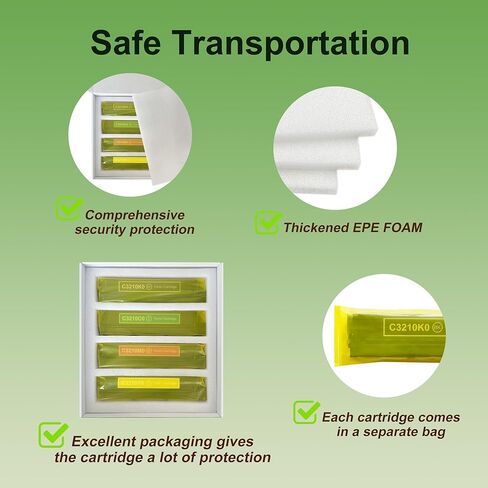 C3210K0, C3210C0, C3210M0, C3210Y0 High-Yield Toner Cartridge (4-Color, Black, Cyan, Magenta, Yellow) Replacement for Lexmark C3224, C3326, C3426, MC3224, MC3326, MC3426 Printer in Kuwait